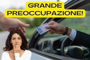 Preoccupazione per la patente