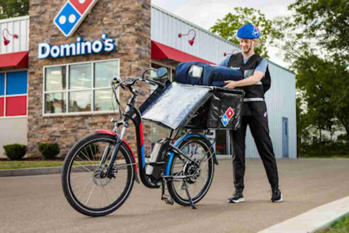 e-bike domino's pizza