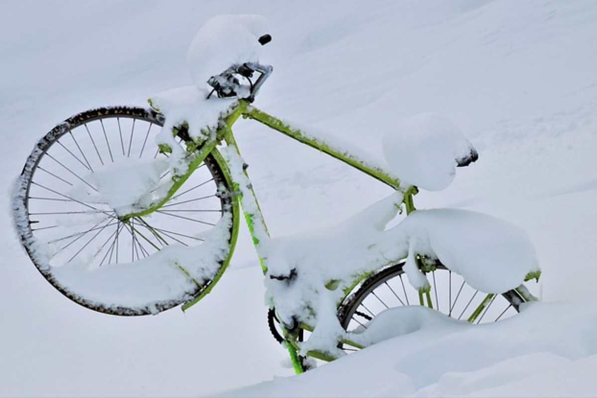 Bici sulla neve, com'è?