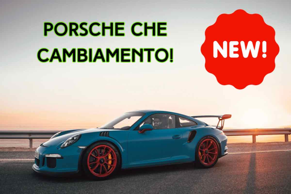 Porsche cambiamento novità