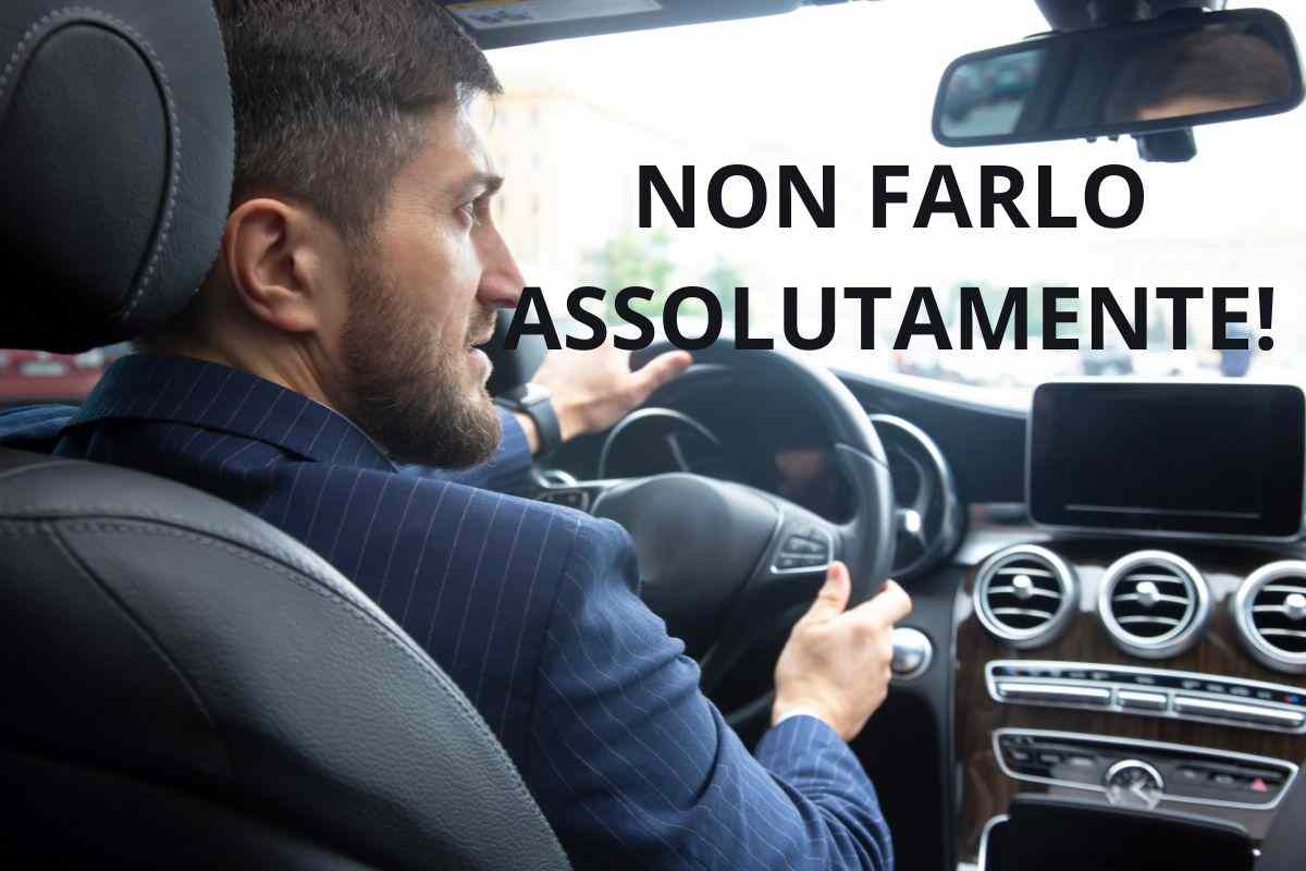 Non farlo alla guida