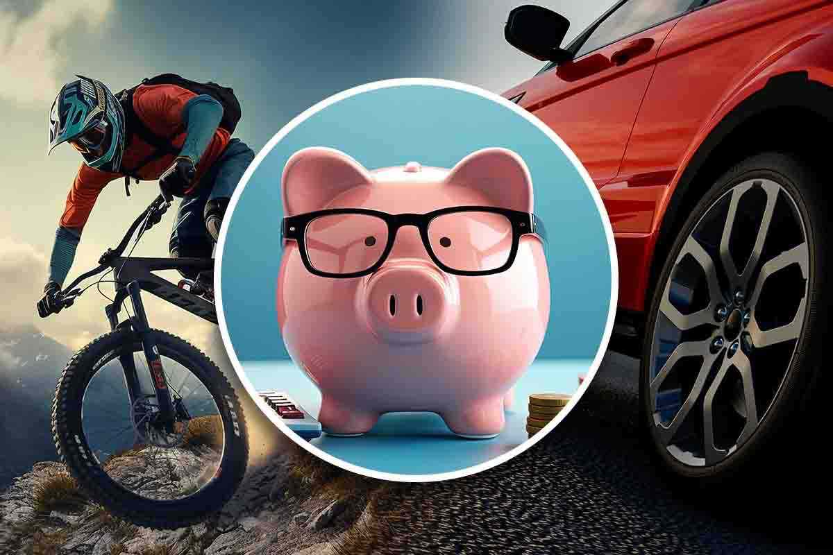 Risparmio con bici rispetto auto