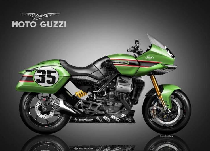 Moto Guzzi V120 Racing Bagger novità Harley italiana moto