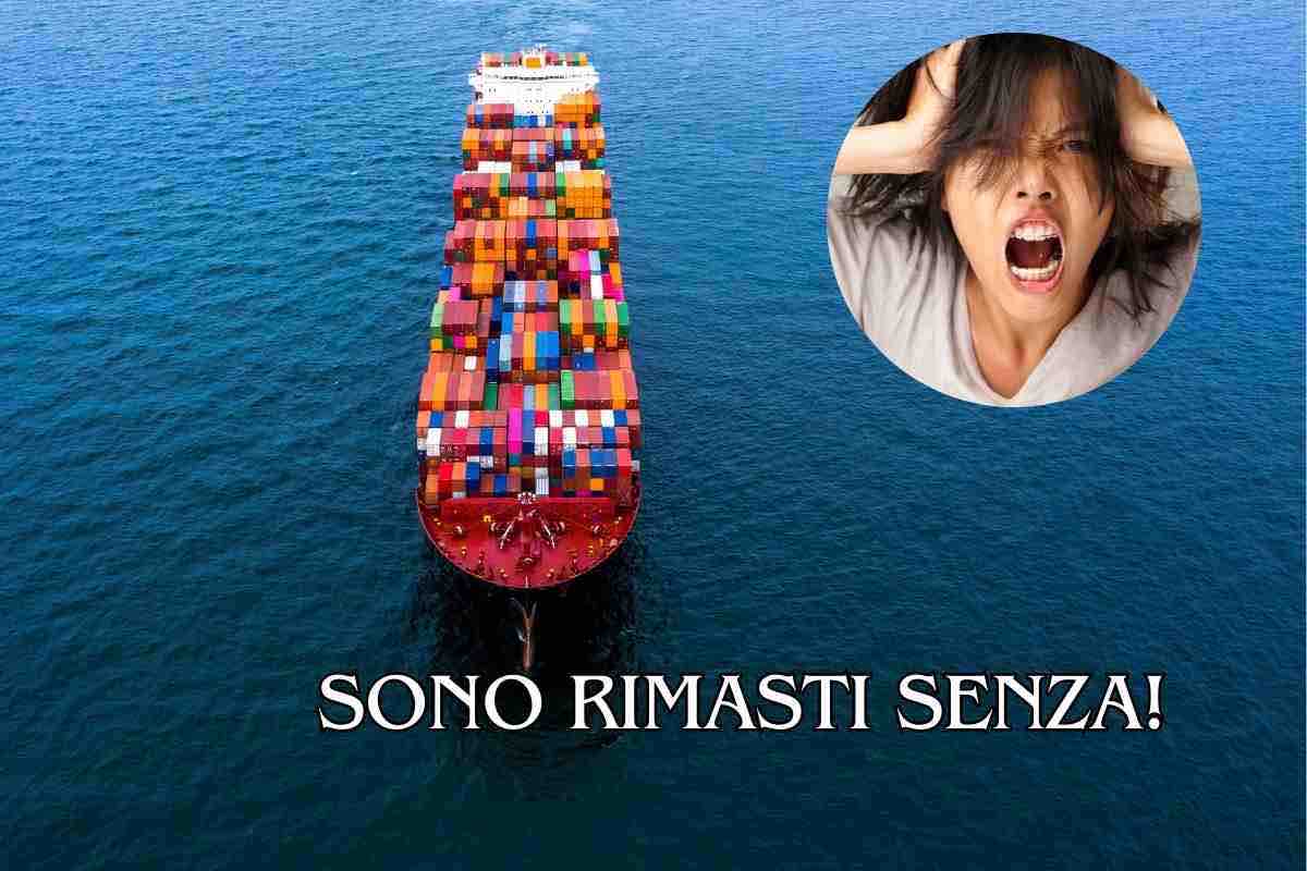 Nave cargo problemi di approvvigionamento