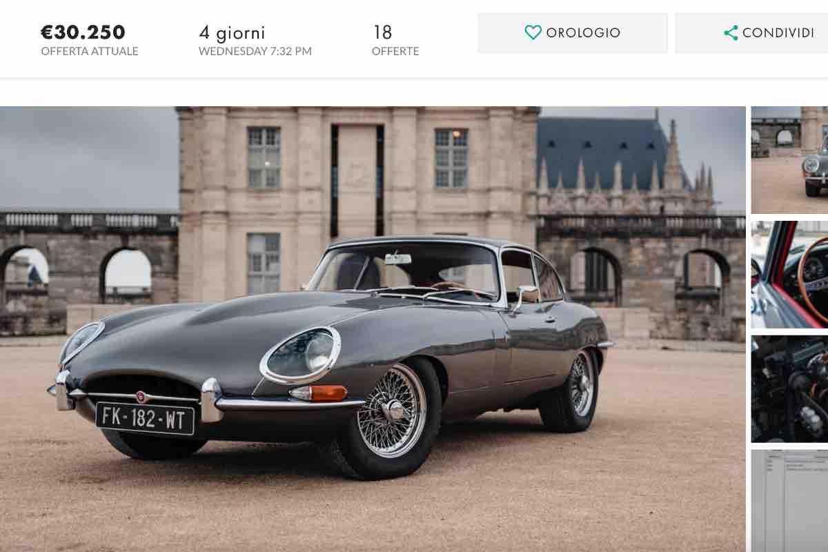 La Jaguar di Diabolik in vendita