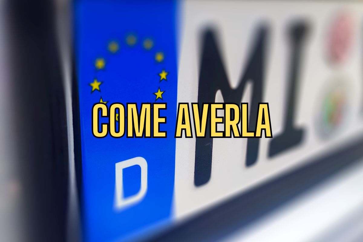 Vuoi una targa personalizzata? Ecco tutti i passi da seguire per averla