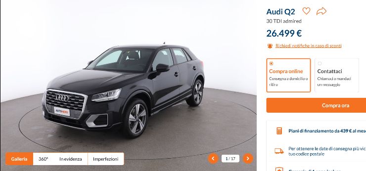 Audi Q2 sconto super