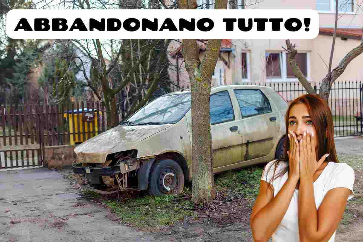 Auto abbandonate crisi