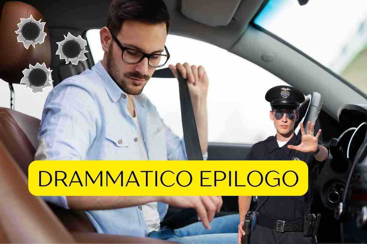 Polizia sparatoria cintura di sicurezza