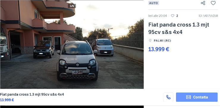 Fiat Panda Cross che affare