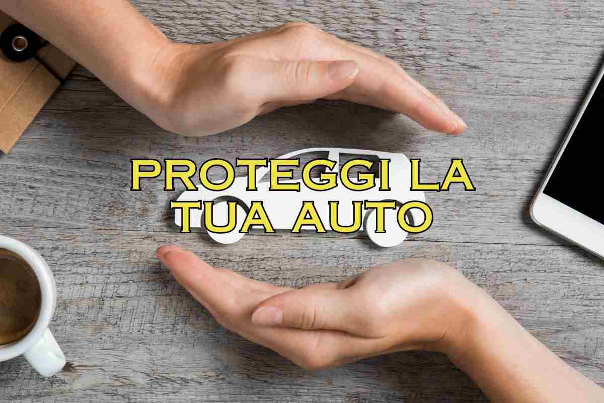 Una bolla che protegge l'auto