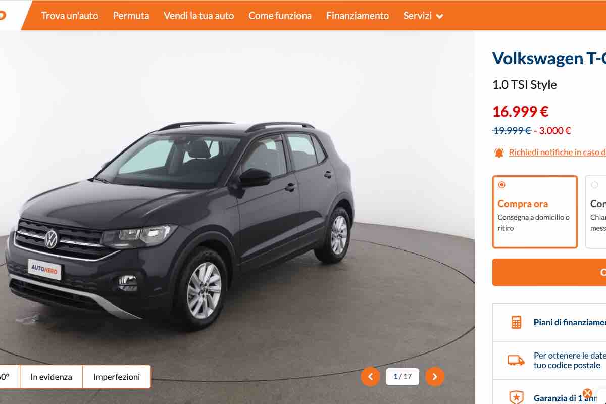 Volkswagen T-Cross sconto