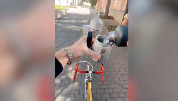 caffè in bici