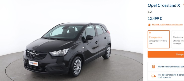 Opel Crossland X occasione auto usata prezzo 13 mila Euro