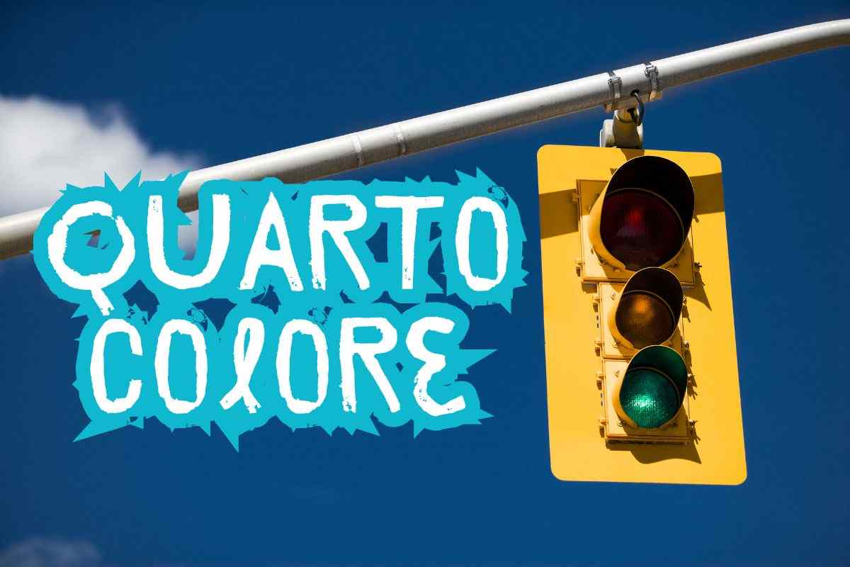 Quarto colore semaforo novità rosso giallo verde bianco