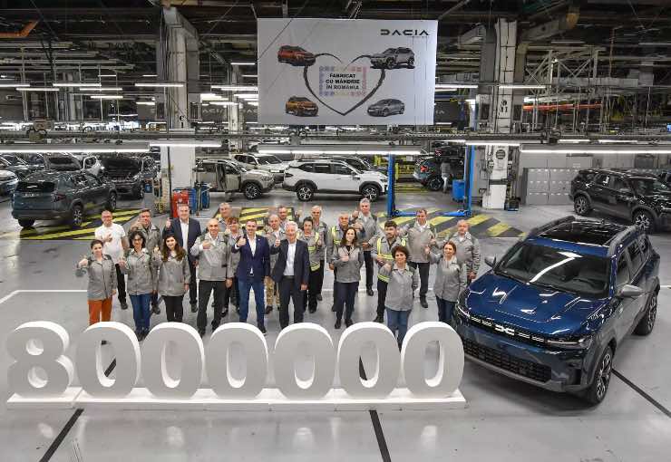 Dacia record 8 milioni di auto prodotte