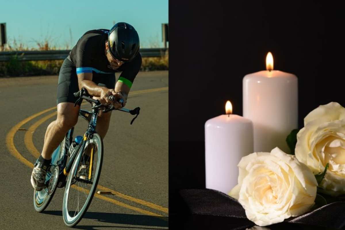 Ciclista morte terribile