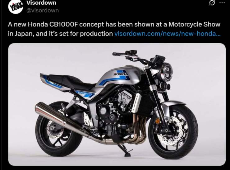 Honda CB1000F moto novità concept