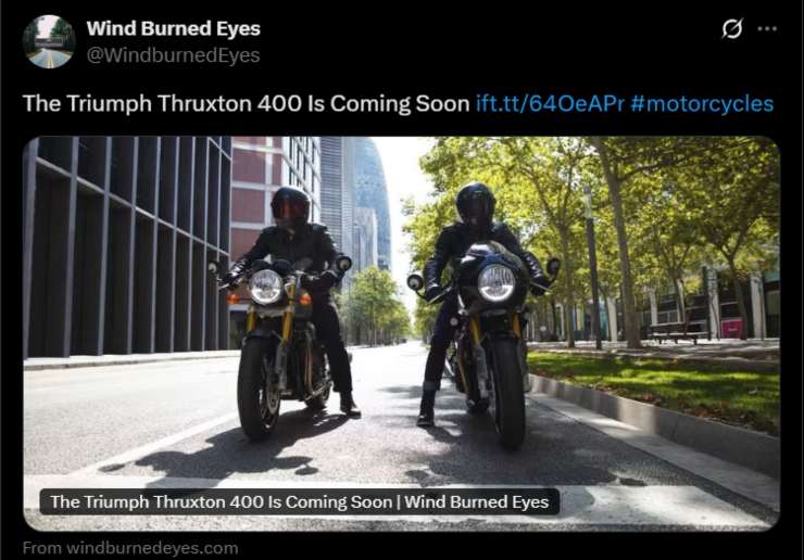 Triumph Thruxton novità moto