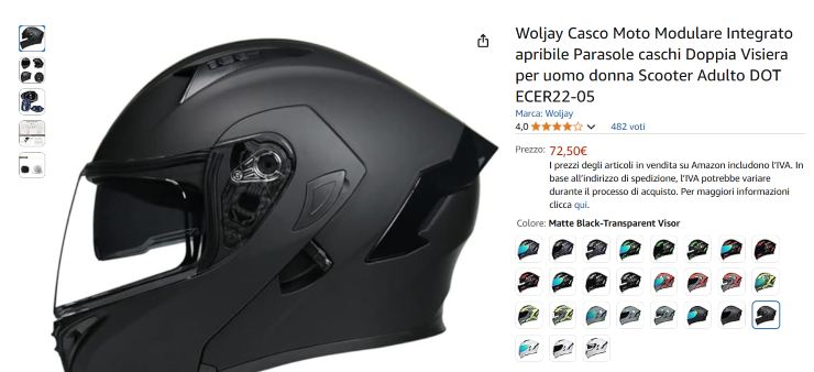 Woljay Casco Modulare sconto