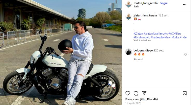 Ibrahimovic Harley Davidson V-Rod