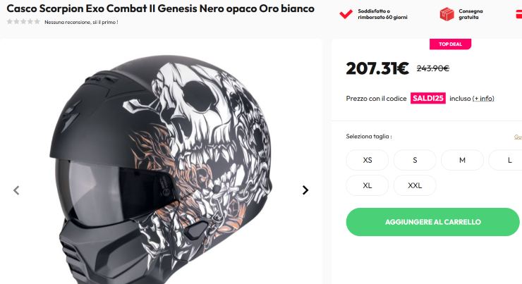 scorpion exo combat genesis II Casco Ghost Rider