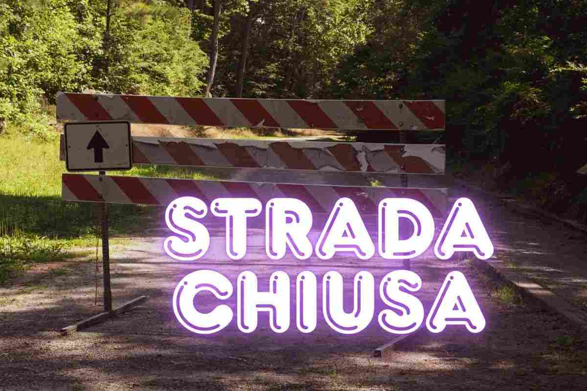Strada novità delle Canestrelle chiusa
